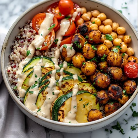 Bol santé de pois chiches rôtis et légumes colorés