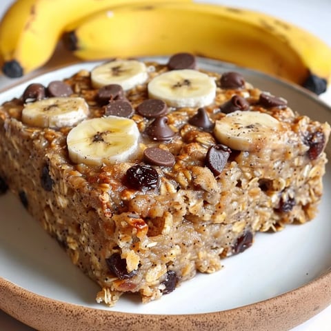 Délicieux gâteau aux flocons d'avoine et banane