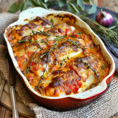 Poisson gratiné façon Sud