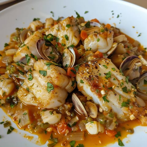 Fruits de mer et poisson Zarzuela