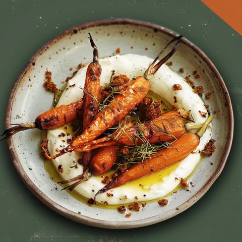 Carottes & sauce au yaourt