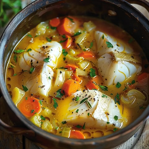 Soupe provençale au poisson