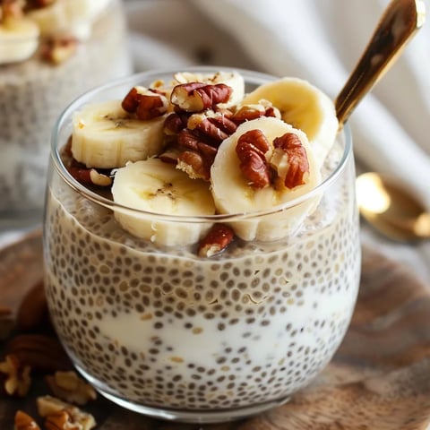 Pudding crémeux au chia et banane